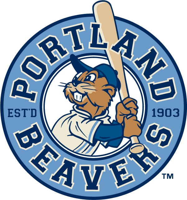 Portland beavers 2008-2010 priamry logo iron on transfers for T-shirts